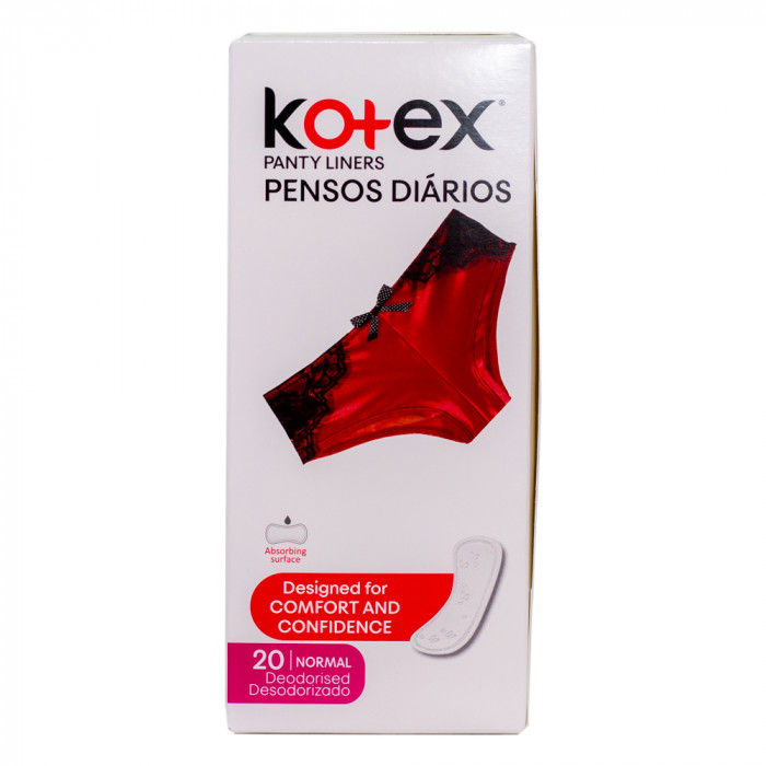 Inalipa - Product - Kotex Panty Liners Regular Normal (20 liners)
